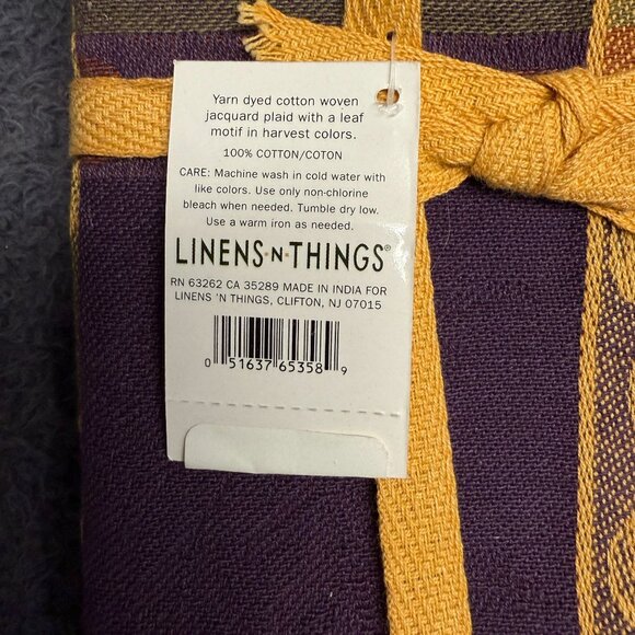 Cedar Crest Yarn Dyed Cotton Woven Jacquard Set Of 4 Napkins Linens-N-Things - Picture 4 of 10